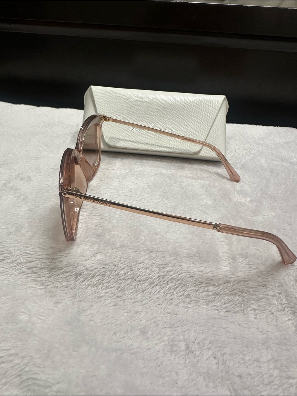 Michael Kors Translucent Pink Gradient Square Sunglasses - Picture 5 of 7